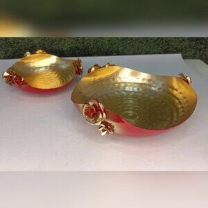 NEW Orbit Art Gallery Iron Urli Bowls (Red)